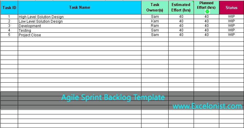 Free Download Gt Agile Product Backlog Template For Excel Free Download ...