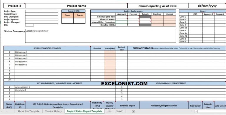 project-status-report-template-excel-excelonist