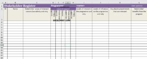 Best Stakeholder Register Template - Excelonist